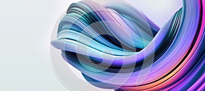 Vibrant Multicolored Ribbon Abstract Background With Flowing Colors photo
