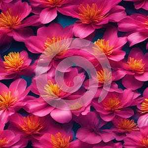 A vibrant, neon-colored flower with petals that seem to emit a soft, soothing glow3
