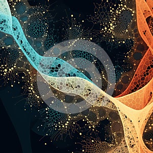 Vibrant Network A Fusion Of Colors And Connections