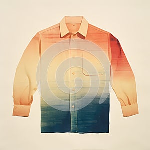 Vibrant Ombre Paint Shirt Inspired By Hiroshi Sugimoto