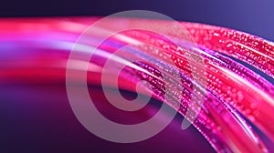 Vibrant Optical Data Transfer Streams in Motion