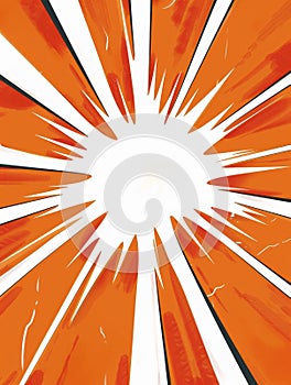 Vibrant orange abstract explosion