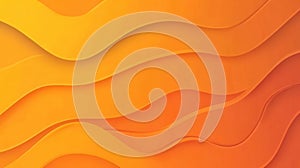 Vibrant Orange Abstract Wavy Background