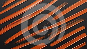 vibrant orange paint stroke texture isolated on background abstract acrylic brush mark creative art photography