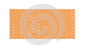 Vibrant Orange Wavy Chevron Pattern, vector design Generative AI