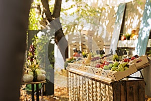 Vibrant organic produce at farmers market