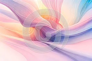 Vibrant Pastel Abstract Background in orange, lavender, blue. ai generated