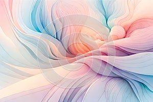 Vibrant Pastel Abstract Background in orange, lavender, blue. ai generated