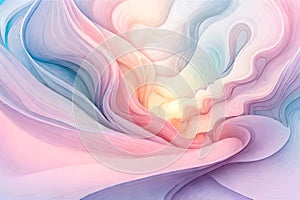 Vibrant Pastel Abstract Background in orange, lavender, blue. ai generated
