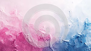 Vibrant Pink and Blue Paint Swirls Abstract Background