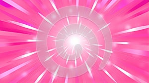 Vibrant Pink Bursting Rays Abstract Background