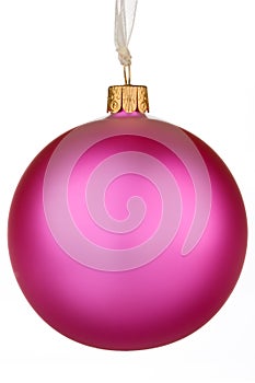 Vibrant pink Christmas Bauble