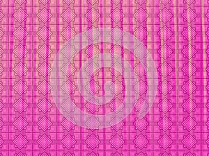 A vibrant pink geometric pattern