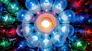 vibrant plastic bottle background