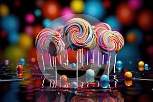 Vibrant and Playful Cake Pops - Colorful Sweet Treats