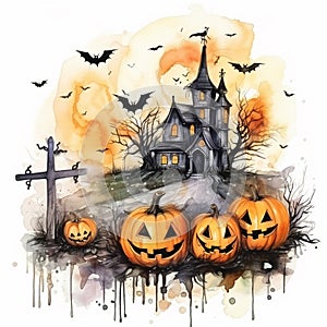 Vibrant Pumpkin Background Illustration