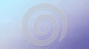 A vibrant purple and blue gradient background with a subtle grid pattern