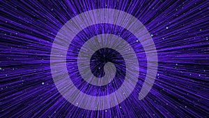 Vibrant purple lightning bolt with bright moving light
