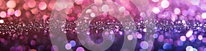 Vibrant purple and pink bokeh lights, abstract background. Glitter lights backdrop for Mother& x27;s Day, Woman& x27;s