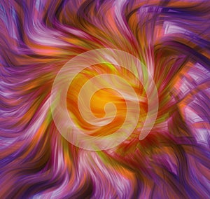 Vibrant purple, pink and yellow Swirl background