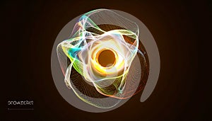 Vibrant Quantum Energy Singularity Abstract
