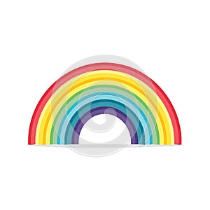 Vibrant Rainbow Arc Seamless Pattern Illustration