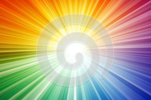 Vibrant Rainbow Burst Colorful Rays Sunbeam Light Energy Background
