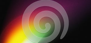 Vibrant rainbow colors noise texture background glowing red green yellow black color gradient blurred lights abstract webpage