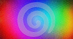 Vibrant rainbow gradient background with halftone texture and sparkling effect
