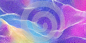 Vibrant Rainbow Hues Abstract Texture Background