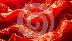 Vibrant Red Cellular Structure Background