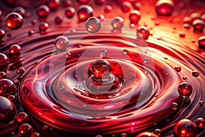 Red liquid gradient with noise abstract background
