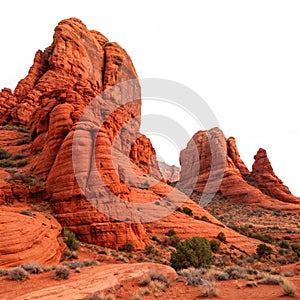 Red rock formations photo