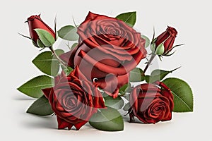 Vibrant Red Roses Bouquet for Gifting and Decoration.