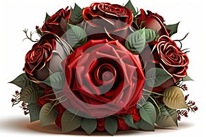 Vibrant Red Roses Bouquet for Gifting and Decoration.