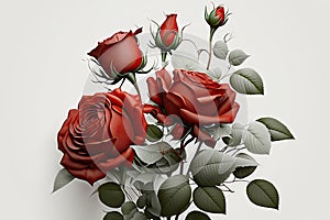 Vibrant Red Roses Bouquet for Gifting and Decoration.