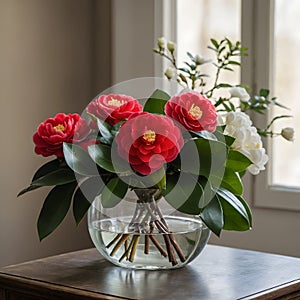Vibrant Red Stinking Corpse Lily in Full Bloom Amidst a Lush Rainforest Setting