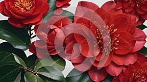 Vibrant Red Stinking Corpse Lily in Full Bloom Amidst a Lush Rainforest Setting