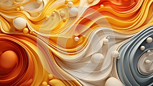 Vibrant Reds, Yellows, and Oranges in Swirling Patterns