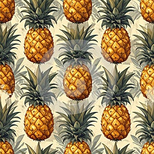 Pineapple Paradise - A Tropical Fruit Pattern