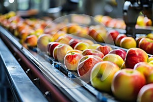 Sorting Gala Apples in Warehouse