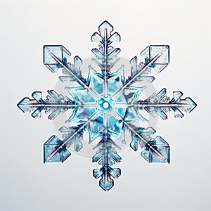 Vibrant Snowflake Microscope Pictures On Grey Background