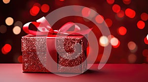 vibrant sparkle red background