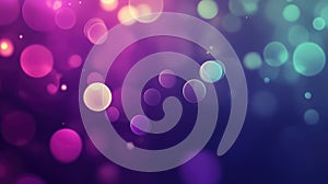 Vibrant sparkling bokeh light circles abstract background