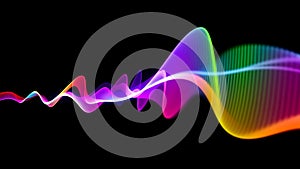 Vibrant spectrum waveform abstract sound visualizer dynamic colorful energy flow