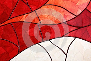 Vibrant stained glass mosaic pattern