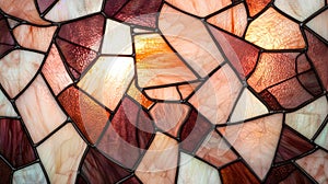 Vibrant stained glass mosaic pattern