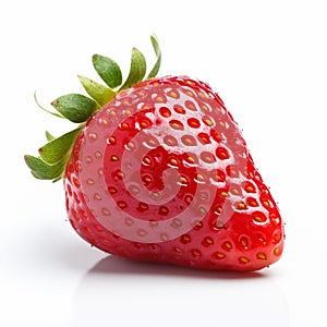 Strawberry On White Background - Firmin Baes Style photo