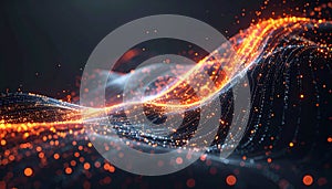 Abstract Flow of Luminous Data Particles