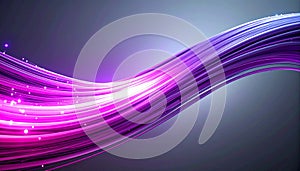 Glowing Fiber Optic Data Stream